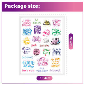 <span class=keywords><strong>Pegatinas</strong></span> en Inglés de Gran Venta, Transparentes, Coloridas, con <span class=keywords><strong>Frases</strong></span> <span class=keywords><strong>Motivadoras</strong></span>, Decoración para Manos, <span class=keywords><strong>Pegatinas</strong></span> Decorativas - Product Image 5