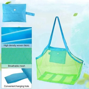 Kids Portable <b>Beach</b> <b>Bag</b> Anti-Sand Waterproof Toy Storage Net Large Capacity Mesh Travel Towel Outdoor <b>Bag</b> - Product Image 3