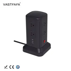 Vastfafa Low price anti electric shock multi desk universal socket & plug with usb port