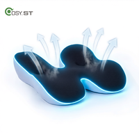 Coussin de siège ergonomique personnalisé en mousse à mémoire de forme, soutien orthopédique du coccyx, antidérapant, respirant, housse amovible, design profilé