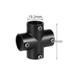 Raccord en T à angle droit en alliage ou acier inoxydable moulé sous pression pour main courante - Product Image 2