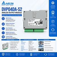 Contrôleurs PLC PAC d'automatisation industrielle de haute qualité avec contrôleur de programmation logique PLC DVP04DA-S2