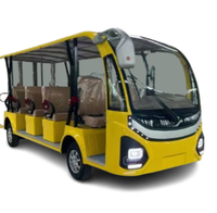 Autobús turístico eléctrico de plomo-ácido o batería de litio de 14 asientos, coche abierto o cerrado, turista urbano a la venta
