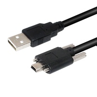 Câble fileté haute flexibilité 1.5 m USB2.0 mercure câble de caméra industrielle câble d'encodeur