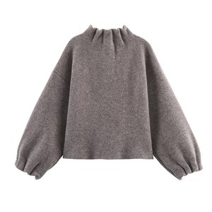 PB&ZA Femme 2026 Nouvelle Collection Printemps – Blouson Tricoté Style Pilote Vintage à Manches Longues – Haut Chic pour Femme - Product Image 2