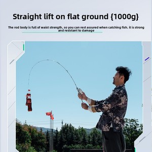 Comelon Mini Golf Silver Blade White Stripe für Micro Lure Soft Tone Action 2-teilige Angelrute Bass - Product Image 3