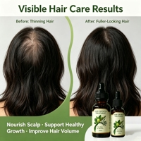 Huile de traitement capillaire 100 % naturelle à base de plantes, hydratante, nourrissante, anti-chute, formule concentrée, réparation des cheveux bouclés – Meilleure vente