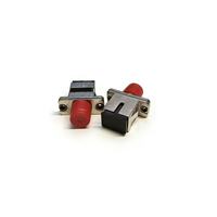 Adaptor Serat Optik Presisi Tinggi LC SC FC ST Simplex Duplex Singlemode Multimode Konektor Flens Serat Optik