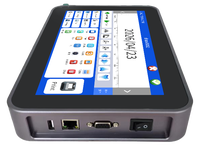 Imprimante jet d'encre TIJ haute vitesse multi-têtes Yaomatec Linux 10 pouces pour l'impression de codes-barres, codes QR et dates sur cartons et sacs plastiques