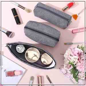 Juego de Bolsas de Maquillaje Personalizadas de Pana, 3 Bolsas de Cosméticos y Artículos de Aseo para Viaje, Organizador para Bolso o Cartera - Product Image 3