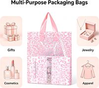 Sacs de courses en plastique imprimé léopard, sacs cadeaux motif guépard, sacs cadeaux léopard pour petites entreprises, fête sur le thème de la jungle animale
