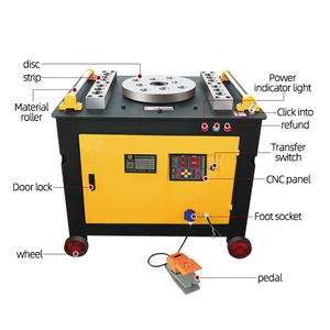 Vente directe usine 2024 GW-40 Machine automatique de cintrage de barres d'armature en spirale 6-60mm, Moteur 3KW en <span class=keywords><strong>cuivre</strong></span> pur, Cintreuse de barres en acier au carbone - Product Image 4