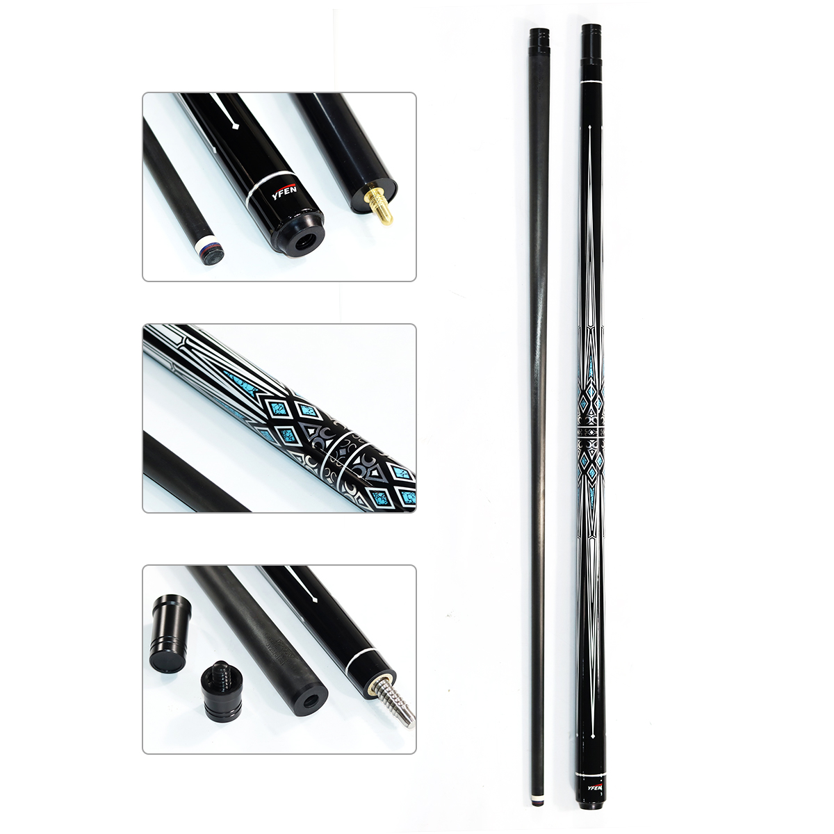 High-end Handmade Yfen Carbon Fiber Shaft and Maple Wood Butt 12.5