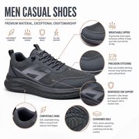 Baskets basses athlétiques à semelle épaisse avec empeigne synthétique texturée, semelle intermédiaire ondulée et semelle à crampons, noires, pour hommes, chaussures décontractées