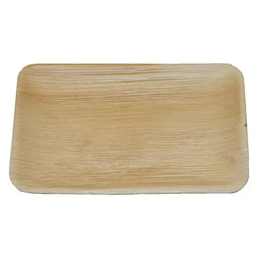 Areca Bamboo wooden Charcuterie Boards Plates Tableware 9inch 14inch palm leaf tray for Parties weddings
