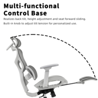 Chaise de bureau ergonomique ZOTER à dossier haut entièrement en mesh, appui-tête réglable, support lombaire, accoudoirs 4D, BIFMA, OEM, ODM, garantie 10 ans
