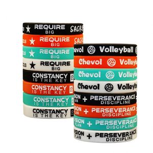 Bracelets en silicone de haute qualité avec citations inspirantes et messages de motivation, bracelets en caoutchouc personnalisables avec logo et informations - Product Image 1