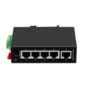 5 port Ethernet industri POE saklar 4 port RJ45 Uplink 1 Port Mega tidak dikelola tipe ODM/OEM jaringan Switch