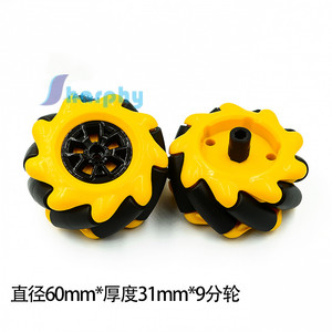 Roue omnidirectionnelle pour <span class=keywords><strong>45544</strong></span> <span class=keywords><strong>EV3</strong></span> Robotics Model Parts DIY Building Blocks Pneus Leduo - Product Image 2