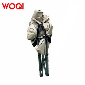 Chaise pliante en tissu Oxford Woqi, cadre en aluminium, imperméable, portable, pour jardin et camping, couleur laiteuse, 60x60x110 - Product Image 2