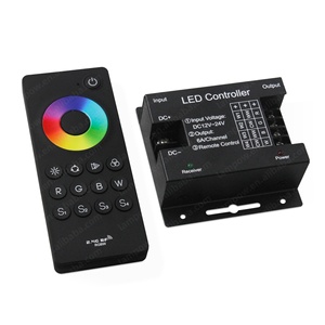 Ijzeren Behuizing Knop Afstandsbediening Rf 2.4G Dc 24V 24a <span class=keywords><strong>4</strong></span> Kanalen 30M Range Rgbw <span class=keywords><strong>Led</strong></span> <span class=keywords><strong>Controller</strong></span> Voor <span class=keywords><strong>Led</strong></span> Lampen - Product Image 2