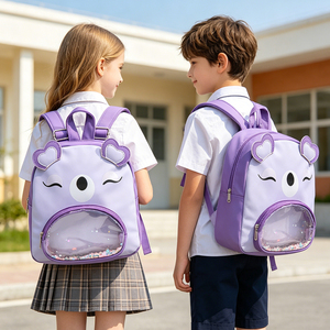 <span class=keywords><strong>Mochila</strong></span> Infantil Personalizada con Orejas de Animales en 3D, Impermeable, de PU, para Niños y Niñas en Edad <span class=keywords><strong>Preescolar</strong></span>, con Bolsillo <span class=keywords><strong>Transparente</strong></span> de Lentejuelas - Product Image 2
