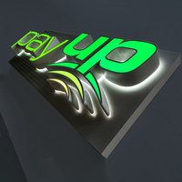 Enseignes LED personnalisées Carrey pour hôtels et commerces, panneaux publicitaires extérieurs, conception de signalétique, enseignes 3D, logo, lettres en relief LED