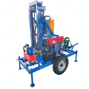 Petite machine de forage de puits d'eau hydraulique diesel - Utilisation civile, domestique et agricole, profondeur de 0 à 200 m, mobilité facile - Product Image 1