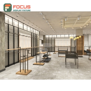 Customized Retail Project Metal Glass <b>Showcase</b> Full Service Fashion Store - Product Image 5