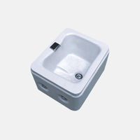 Salon de beauté des ongles Whirlpool électrique Pipeless Jet Foot Spa Salon de bain Pédicure Évier Massage Prix bon marché Bassin de pied