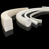 Strip spons karet silikon putih Strip segel busa silikon bulat VMQ kabel berbusa Dia.1/1.2/1.5/1.8/2/2.2/2.5/2.8/3/3.2-25mm