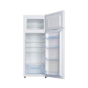 Réfrigérateur blanc à double porte avec congélateur supérieur, 210 L, idéal pour la maison - Product Image 5