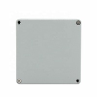 Boîtier de jonction étanche IP66 gris en aluminium moulé sous pression pour extérieur avec revêtement en poudre