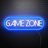 Livraison directe, néon personnalisé pour Playstation, décoration de chambre, fête de gamer, néon en forme de manette, lampes de nuit