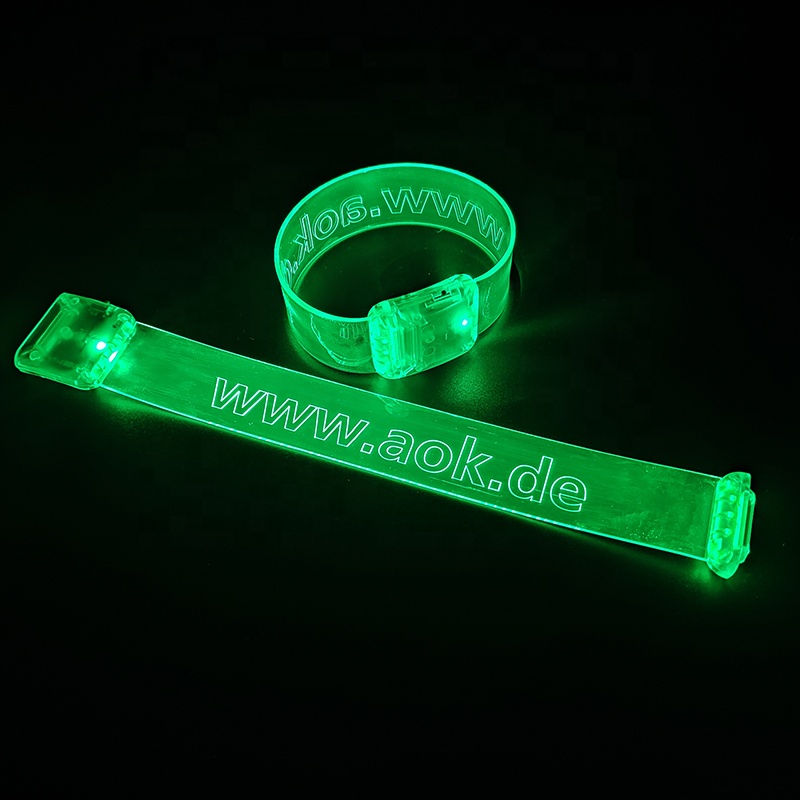 Индивидуальный Светодиодный браслет космический из ТПУ с магнитом для мероприятий и концертов