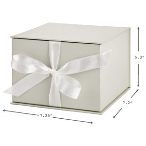 por mayor logotipo personalizado grande elegante dama de honor caja de regalo de embalaje con tapa y de papel triturado llenar - Product Image 3