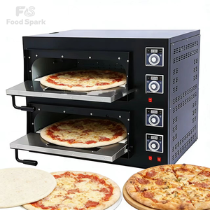 อุปกรณ์ครัวโรงแรมเชิงพาณิชย์ เตาอบเบเกอรี่แก๊ส 2 ชั้น เตาอบพิซซ่าชั้นเดียว/สองชั้น - Product Image 1