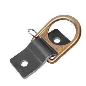 Plaque d'ancrage murale en acier inoxydable robuste à visser avec anneau en D, découpée au laser, durable, pour <span class=keywords><strong>toiture</strong></span> - Product Image 1