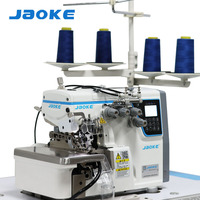 Nouvelle machine à surjeter industrielle entièrement automatique EX haute vitesse avec coupe-fil automatique, point inversé, relevage du presseur, lit plat en fer, moteur et éléments en plastique