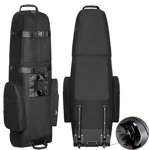 कस्टम नायलॉन पॉलिएस्टर कैनवास हार्ड टॉप क्लब डफेल गोल्फ स्टैंड बैग पुरुषों के लिए पहियों के साथ गोल्फ यात्रा बैग कवर ले जाते हैं - Product Image 1