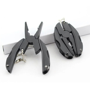 Nhỏ Bán hàng nóng Keychain thép không gỉ gấp Kìm tồn tại ngoài trời khẩn cấp 7-in-1 Mini Multitool kìm với dao - Product Image 1
