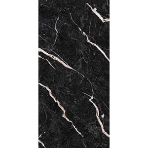 Rivestimento Murale in PVC Impermeabile Nero Marquina Lucido 2600x540mm Spessore 3mm per Bagno e Cucina - Product Image 2
