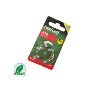 ปุ่มแบตเตอรี่เครื่องช่วยฟัง Eunicell A10 0% ปรอทฟรี A10 A312 A13 A675เครื่องช่วยฟังเหรียญแบตเตอรี่ - Product Image 2