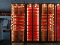 Armoire à vin multifonction moderne en acier inoxydable Da Casa, cave à vin, buffet, étagères à vin