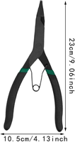 Jeu de pinces à circlips professionnel 4 pièces, robustes, pour circlips internes et externes, avec mâchoires droites et courbées, pour l'automobile