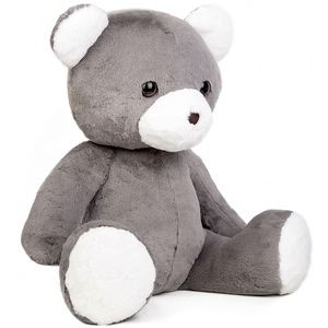Oso de Peluche Gris, Juguete de Peluche Ultra Suave con Nariz y Patas Blancas, Seguro para Niños, <span class=keywords><strong>Regalo</strong></span> Unisex - Product Image 2