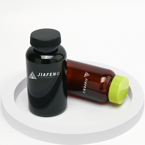 Bao Bì Màu Đen Hổ Phách Dược Phẩm <span class=keywords><strong>Container</strong></span> 150Ml Vitamin Nắp Rỗng Y Học Brown Pet Thuốc Chai Nhựa Jar Với Nắp - Product Image 3