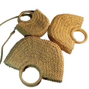 <span class=keywords><strong>Borsa</strong></span> Casual <span class=keywords><strong>a</strong></span> forma di <span class=keywords><strong>luna</strong></span> della foresta con fodera in poliestere stile alla moda <span class=keywords><strong>borsa</strong></span> in tinta unita intrecciata <span class=keywords><strong>a</strong></span> mano semplice all'ingrosso - Product Image 5