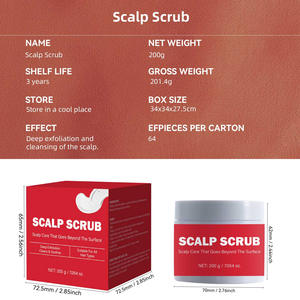 Gommage exfoliant pour le cuir chevelu 200g OEM Marque privée Sel de mer Aloe Antipelliculaire Hydratant Vegan - Product Image 6