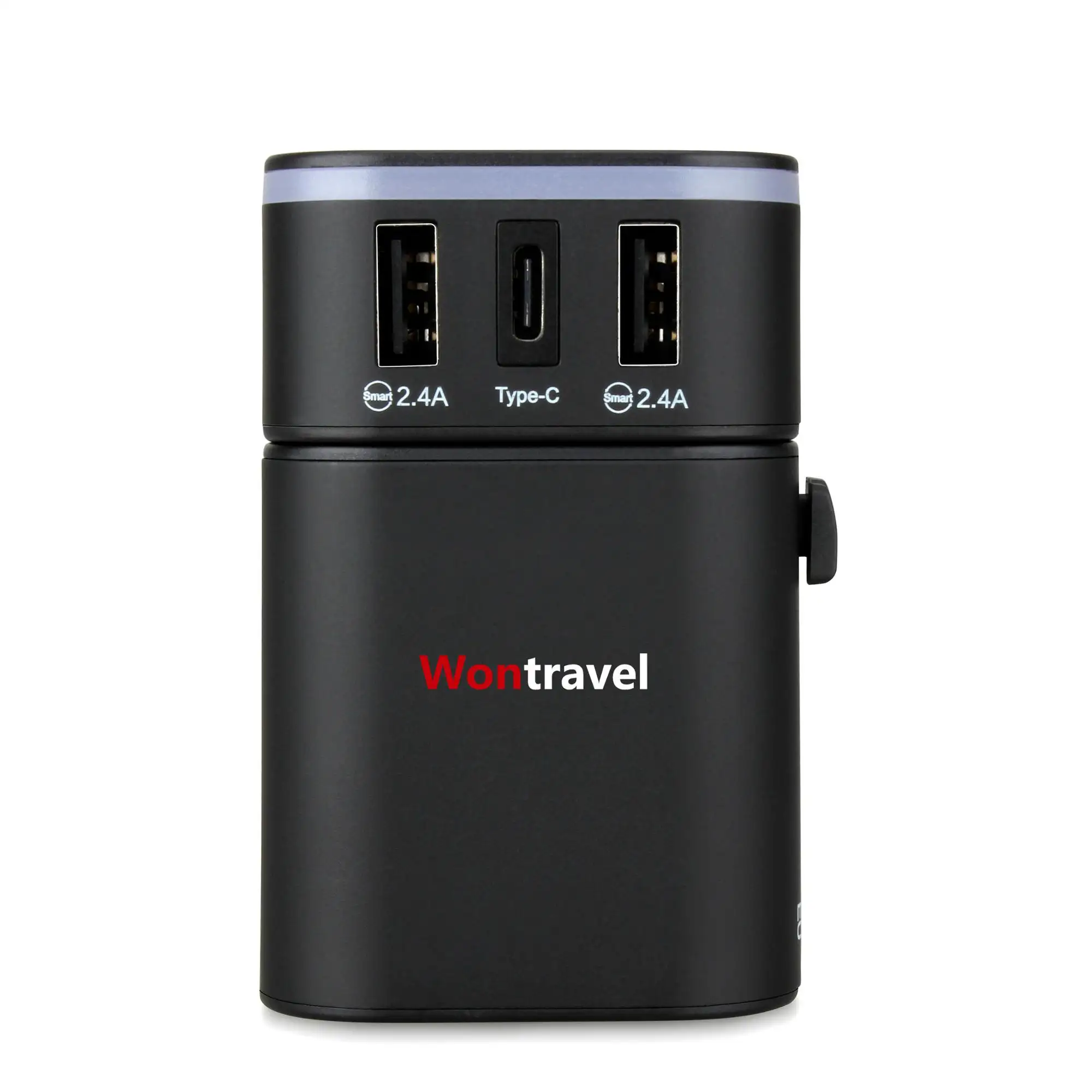 Wholesale Gift Items Custom Logo Travel Multiple Plug Adapter Type C USB Fast Charger Wall Socket